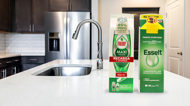 Lavavajillas en brik. Apertura